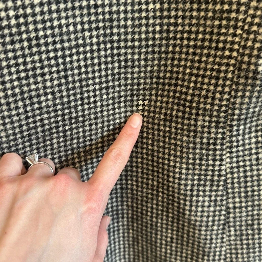 Brooks Brothers Mens 45R Blazer 100% Camel Hair Houndstooth‎ Sport Coat USA
